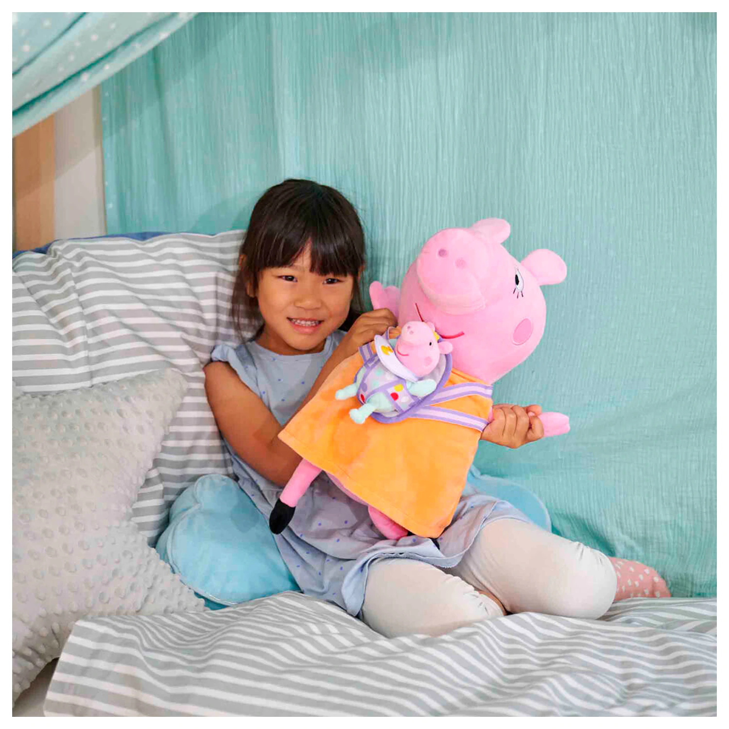 Peppa Pig Mummy Pig with Evie plush toy 33cm product photo