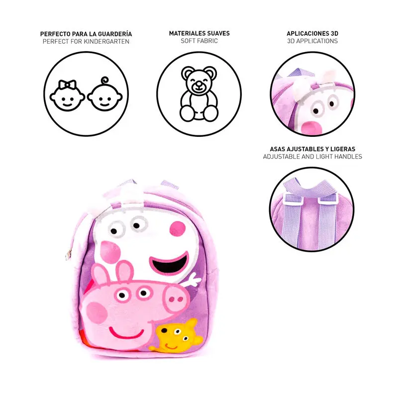Peppa Pig plush backpack 22cm product photo