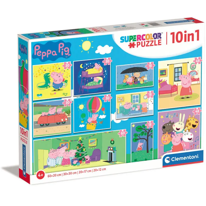 Peppa Pig puzzle 18+30+48+60pcs termékfotó