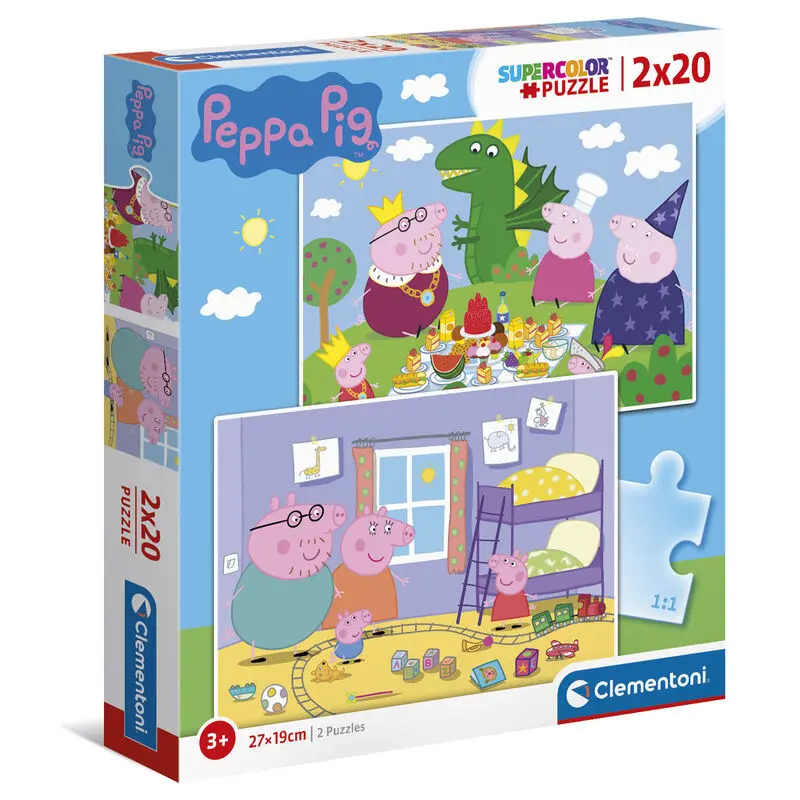 Peppa Pig puzzle 2x20pcs termékfotó