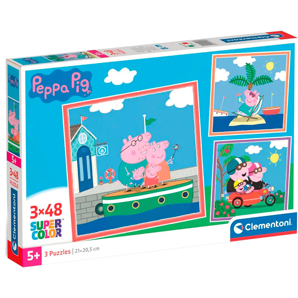 Peppa Pig puzzle 3x48pcs termékfotó