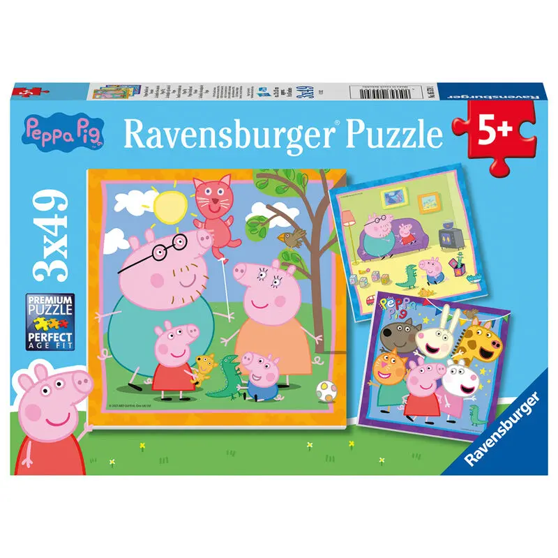 Peppa Pig puzzle 3x49pcs product photo