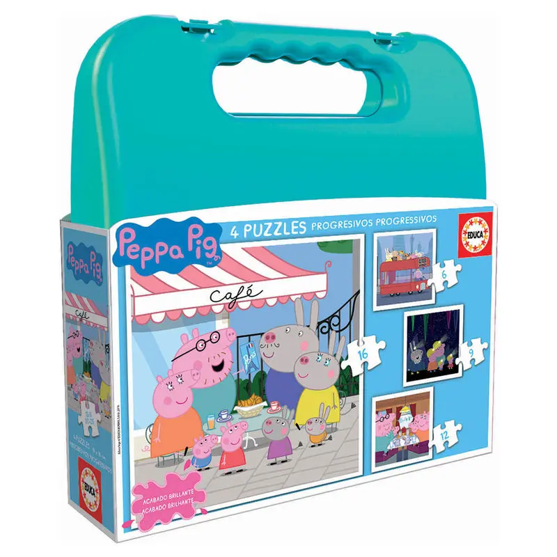 Peppa Pig Progressive puzzle 6-9-12-16pcs termékfotó