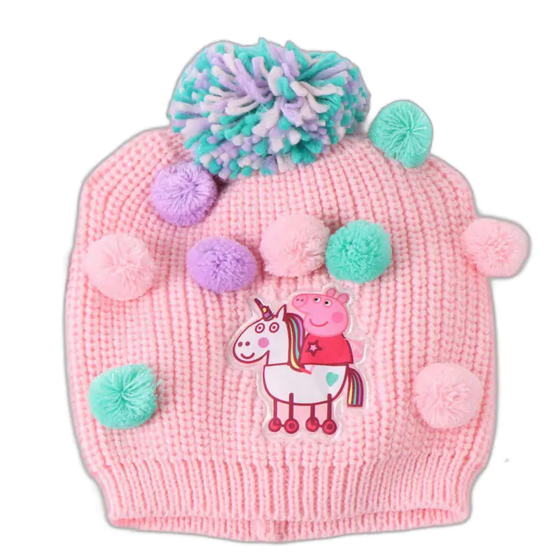 Peppa Pig winter set snood hat gloves product photo