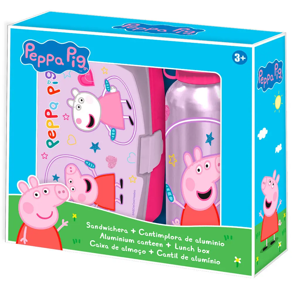 Peppa Pig Lunch box + aluminium bottle set 500ml termékfotó