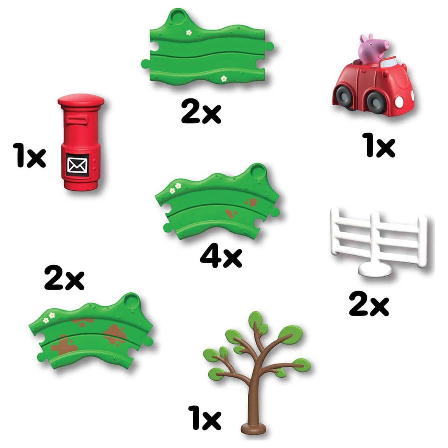 Peppa Pig Whizz Around Peppa's Little Red Car Set  product photo