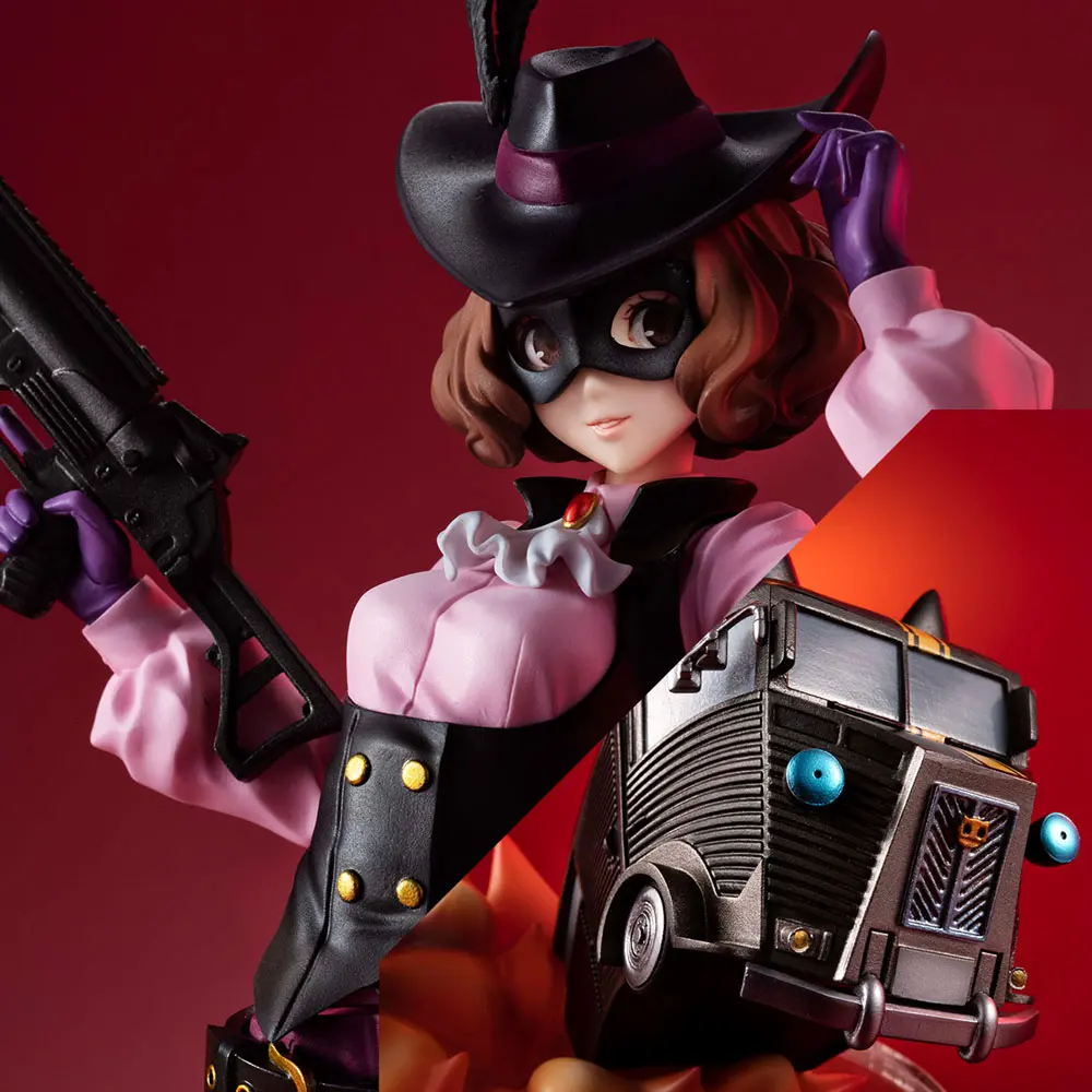 Persona 5 Royal Lucrea PVC Statue Noir (Haru Okumura) &amp; Morgana Car 24 cm product photo
