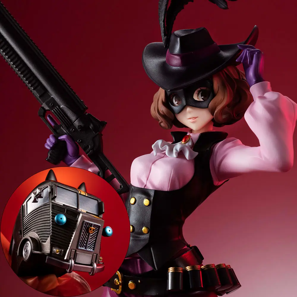 Persona 5 Royal Lucrea PVC Statue Noir (Haru Okumura) &amp; Morgana Car 24 cm product photo