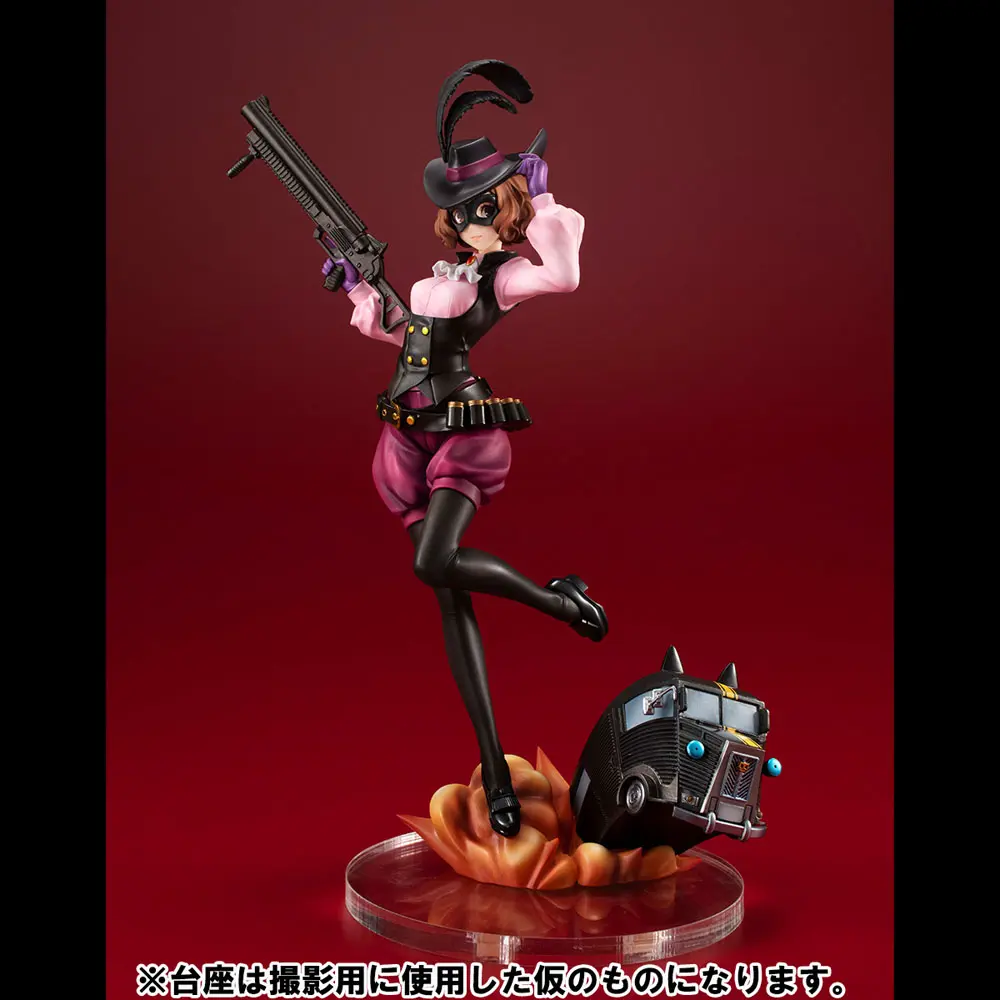 Persona 5 Royal Lucrea PVC Statue Noir (Haru Okumura) &amp; Morgana Car 24 cm product photo