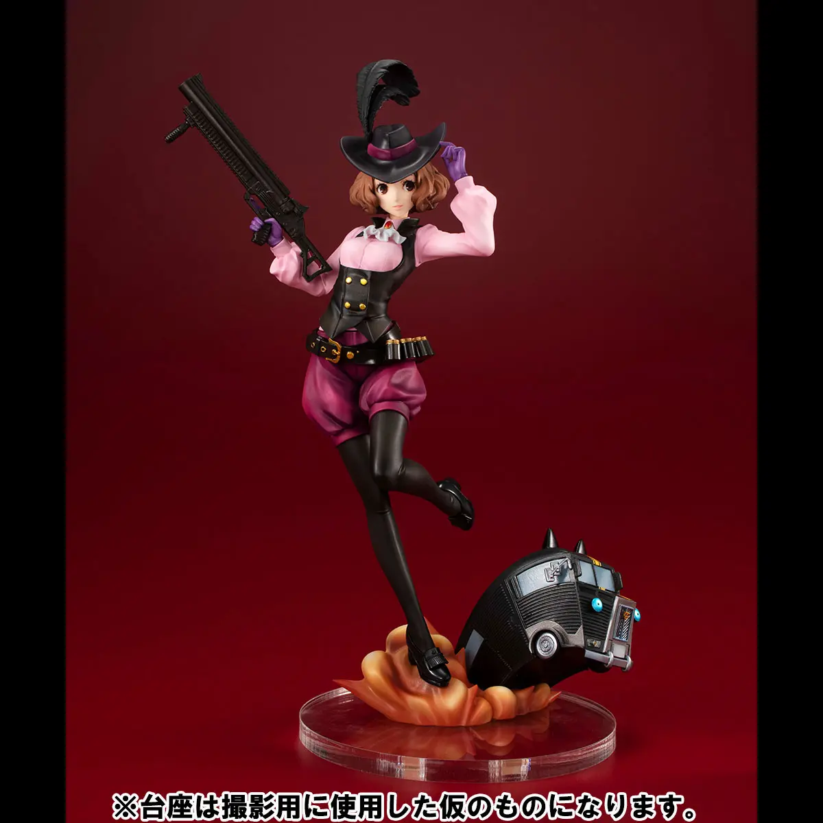 Persona 5 Royal Lucrea PVC Statue Noir (Haru Okumura) &amp; Morgana Car 24 cm product photo