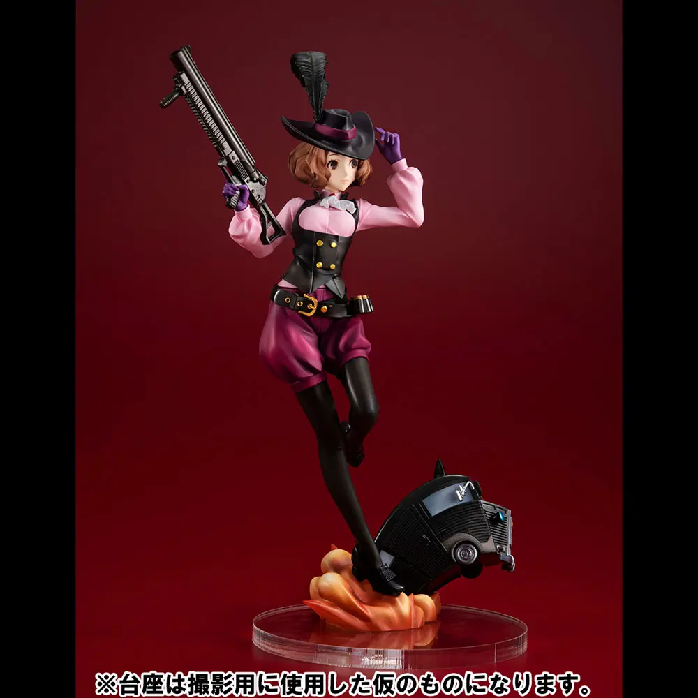 Persona 5 Royal Lucrea PVC Statue Noir (Haru Okumura) &amp; Morgana Car 24 cm product photo