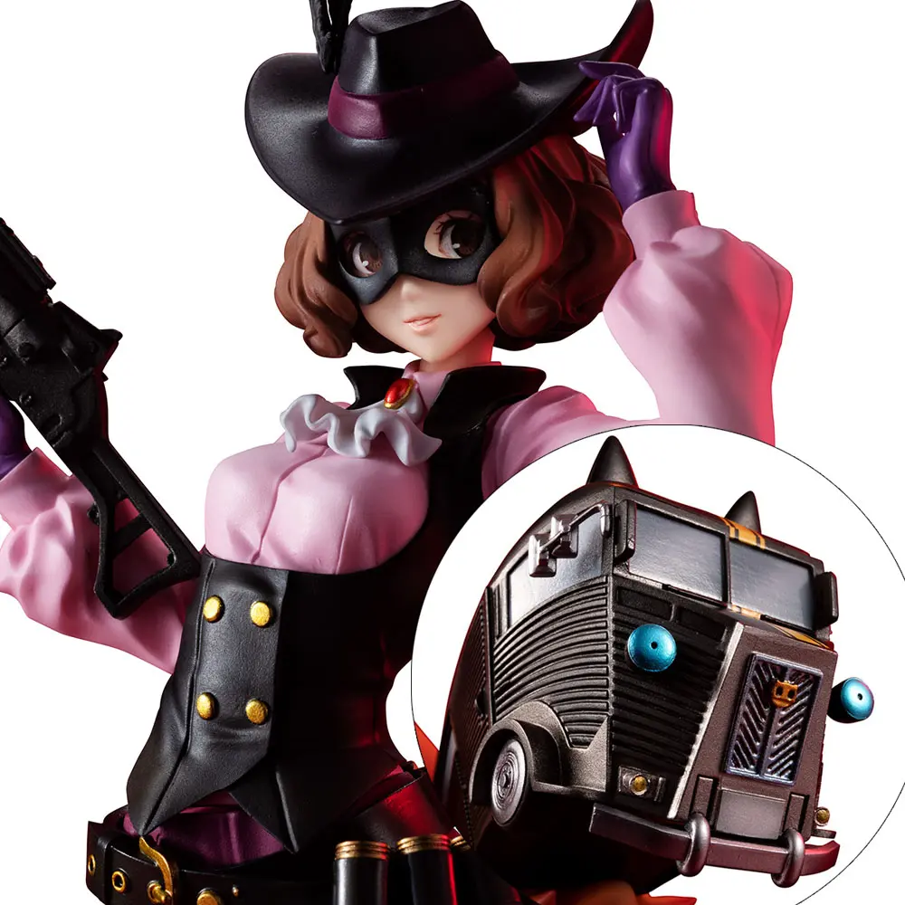 Persona 5 Royal Lucrea PVC Statue Noir (Haru Okumura) &amp; Morgana Car 24 cm product photo