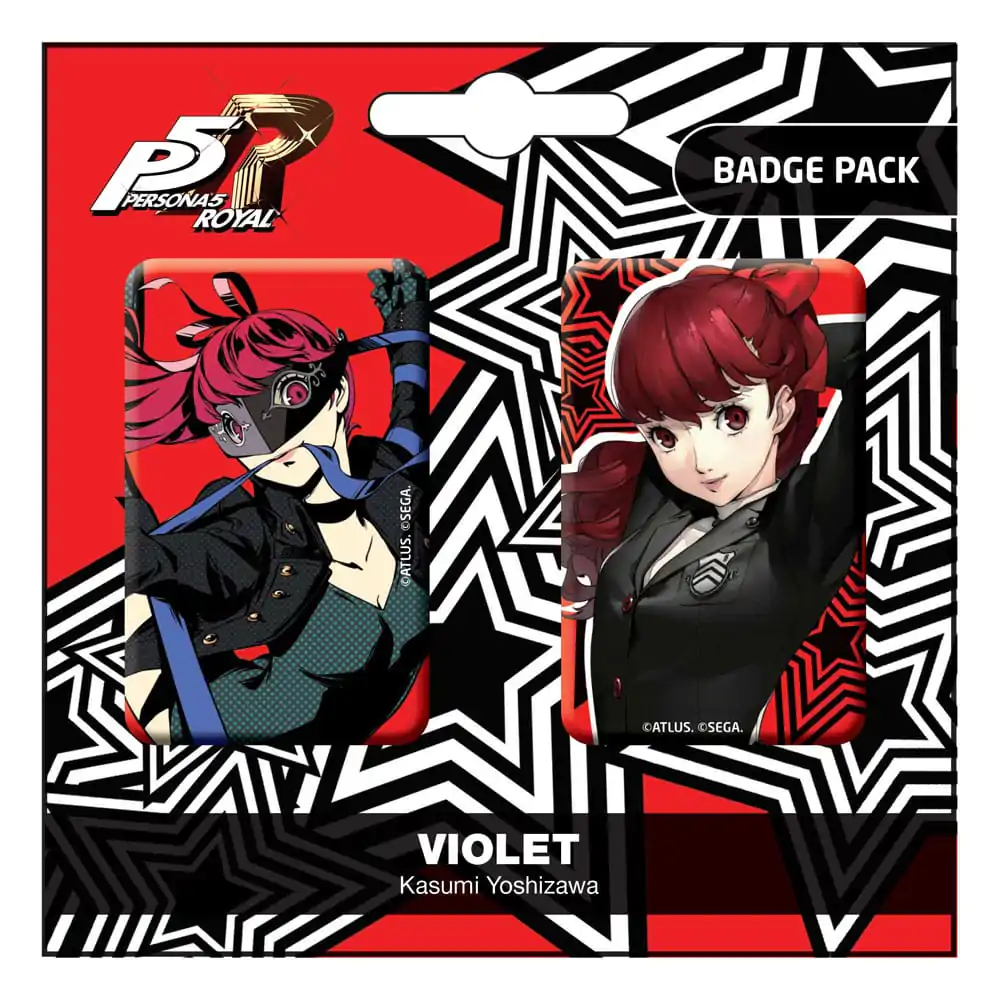 Persona 5 Royal Pin Badges 2-Pack Violet / Kasumi Yoshizawa termékfotó