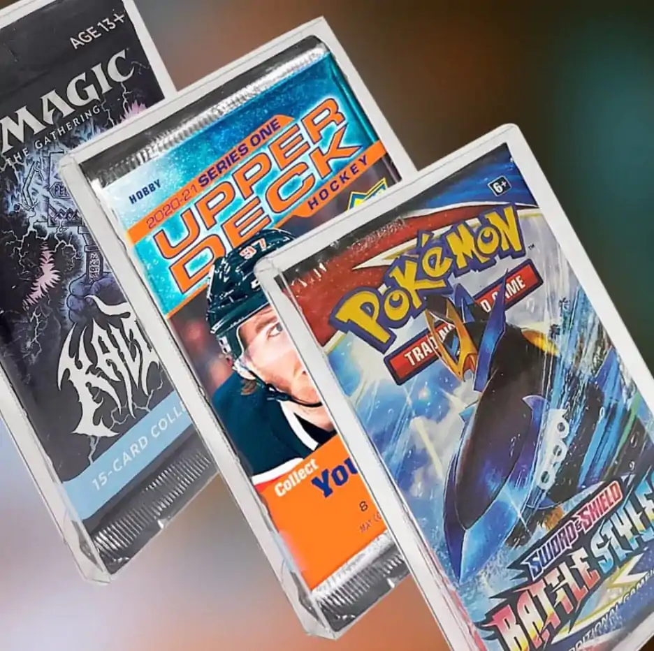 PET Protectors 10-Pack for Booster, Magic, Yu-Gi-Oh Cards product photo