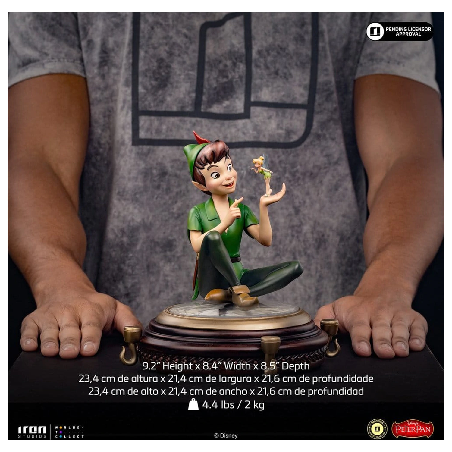 Peter Pan (1953) Art Scale Statue 1/10 Peter Pan & Tinkerbell 23 cm product photo