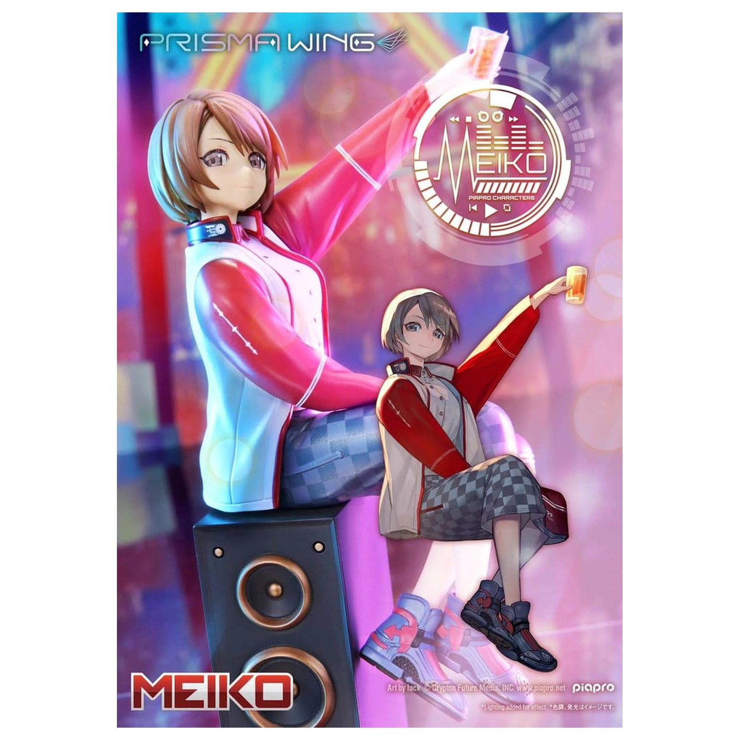 Piapro Characters Prisma Wing Statue 1/7 Meiko Illustration by lack 21 cm product photo