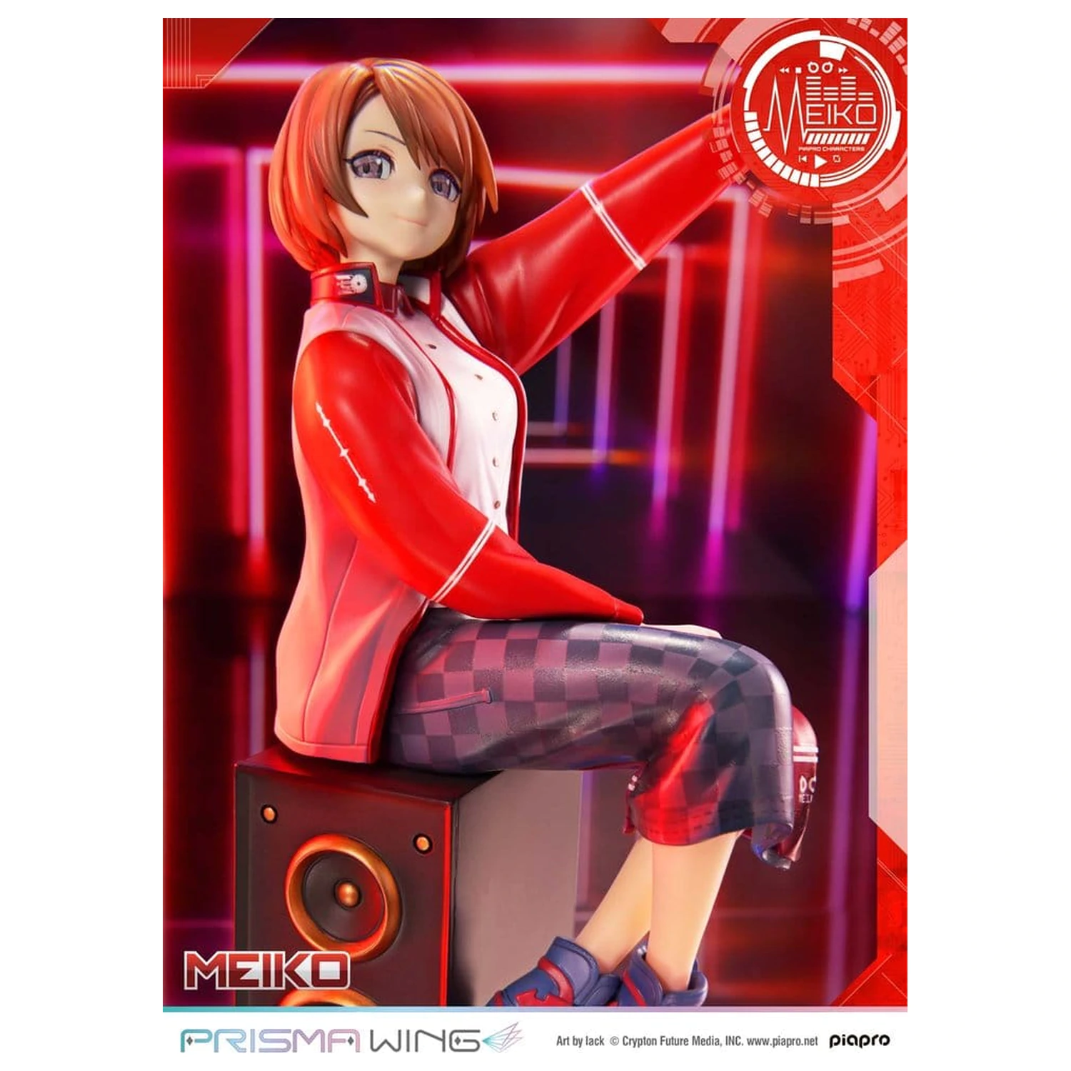 Piapro Characters Prisma Wing Statue 1/7 Meiko Illustration by lack 21 cm product photo