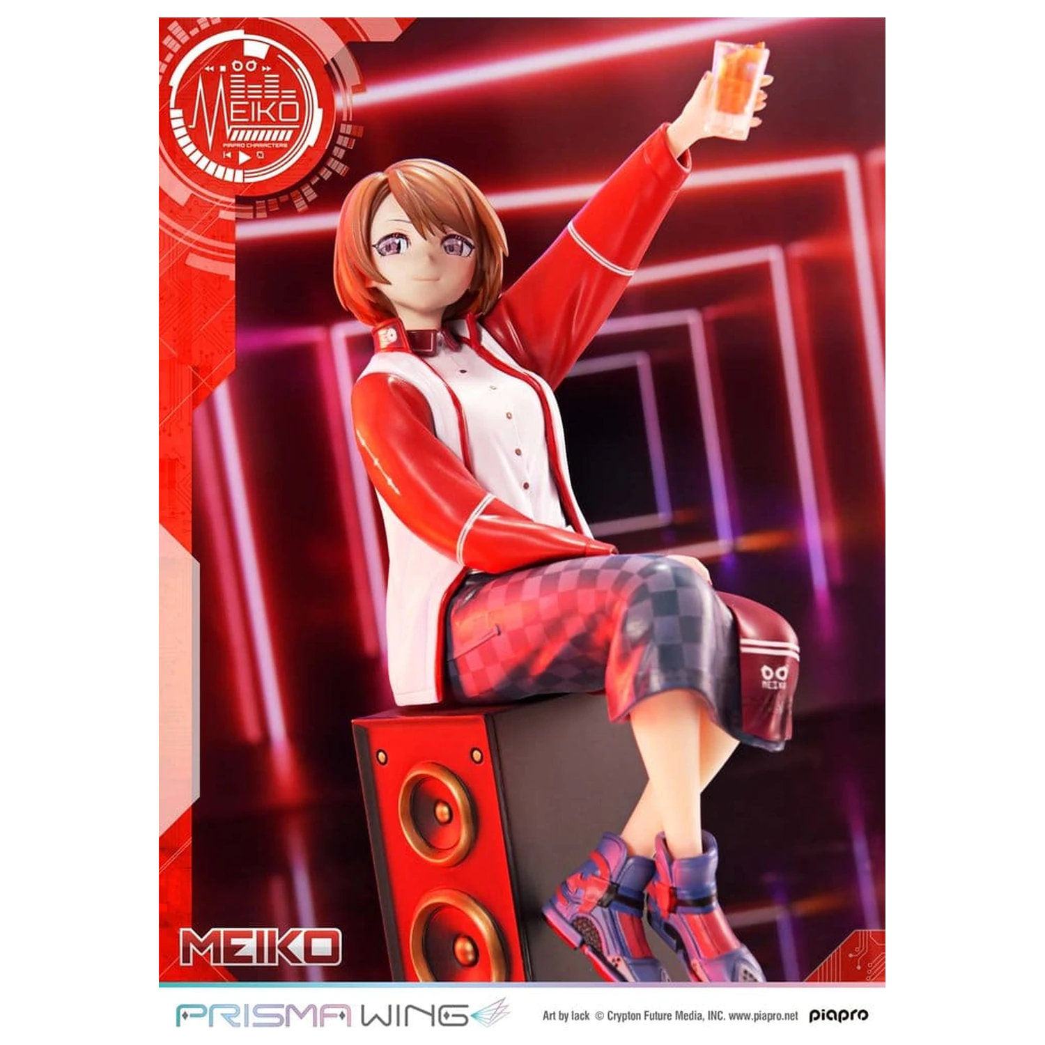 Piapro Characters Prisma Wing Statue 1/7 Meiko Illustration by lack 21 cm product photo