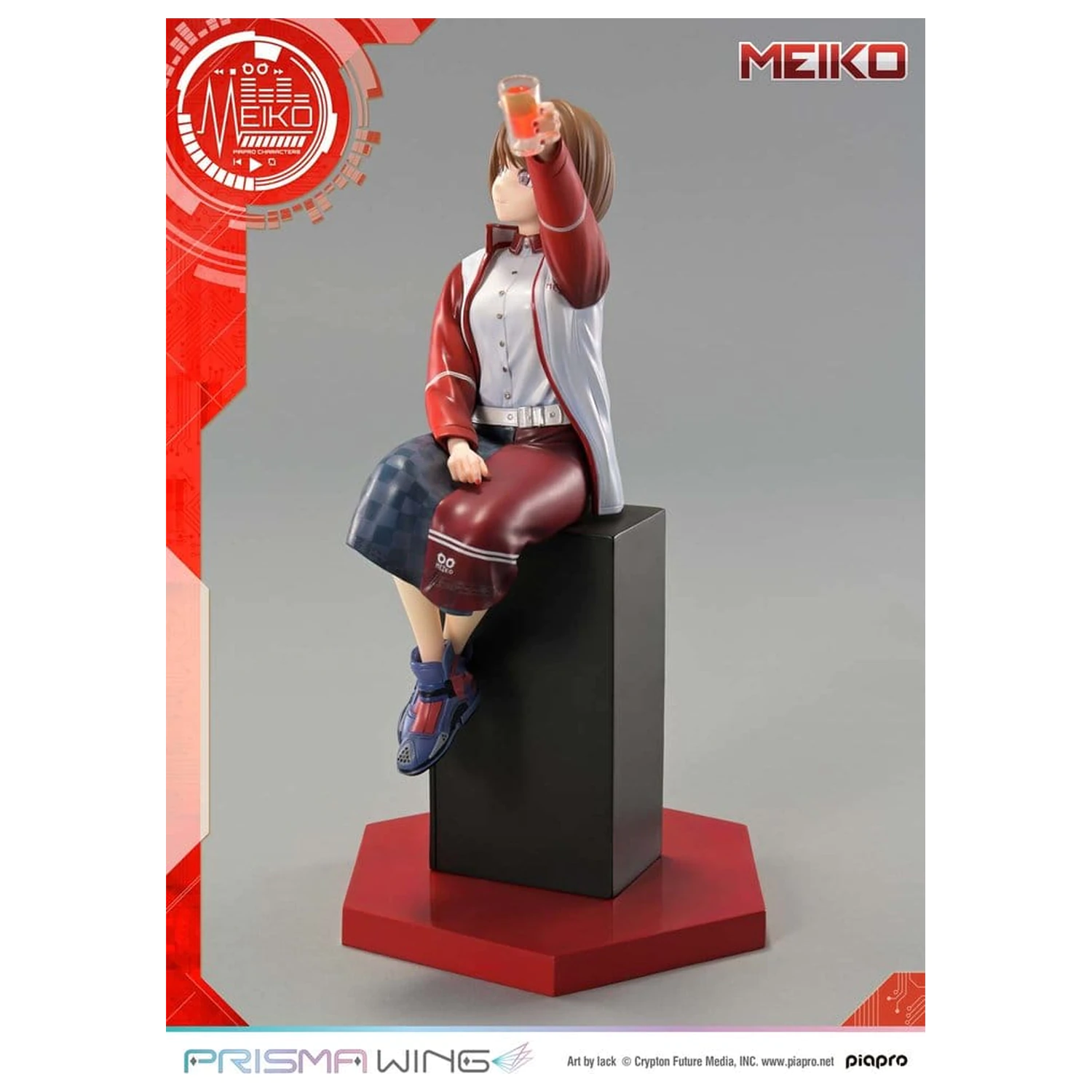 Piapro Characters Prisma Wing Statue 1/7 Meiko Illustration by lack 21 cm product photo