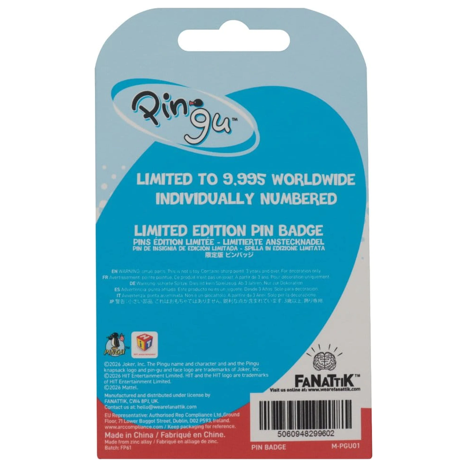 Pingu Pin Badge Headphones Limited Edition product photo
