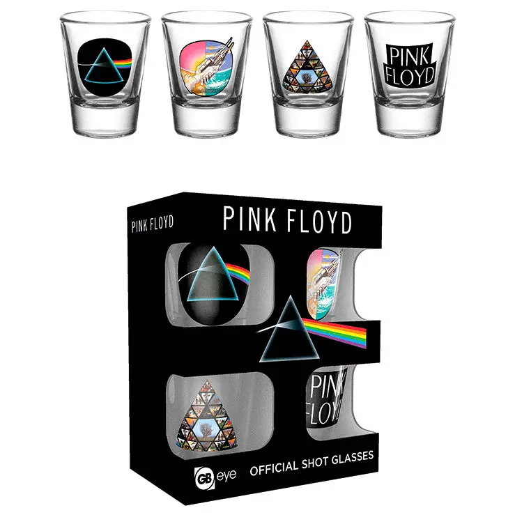 Pink Floyd pack 4 shot glasses product photo