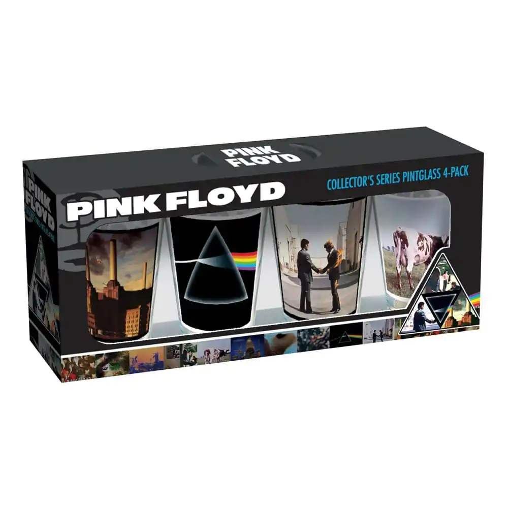 Pink Floyd: Album Covers 16 oz Glass 4 Pack Pint Glasses 470 ml product photo