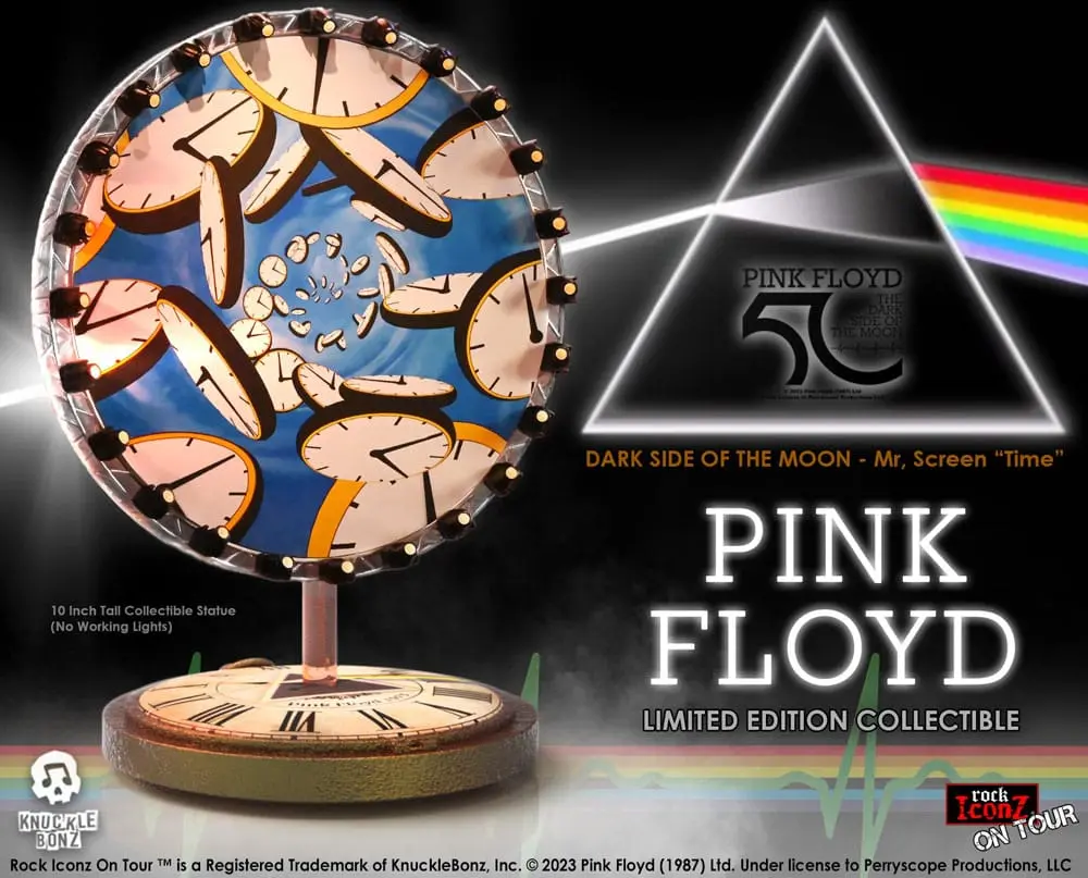 Pink Floyd Rock Iconz On Tour Statue Time Projection Screen (Dark Side of the Moon Tour) 25 cm product photo