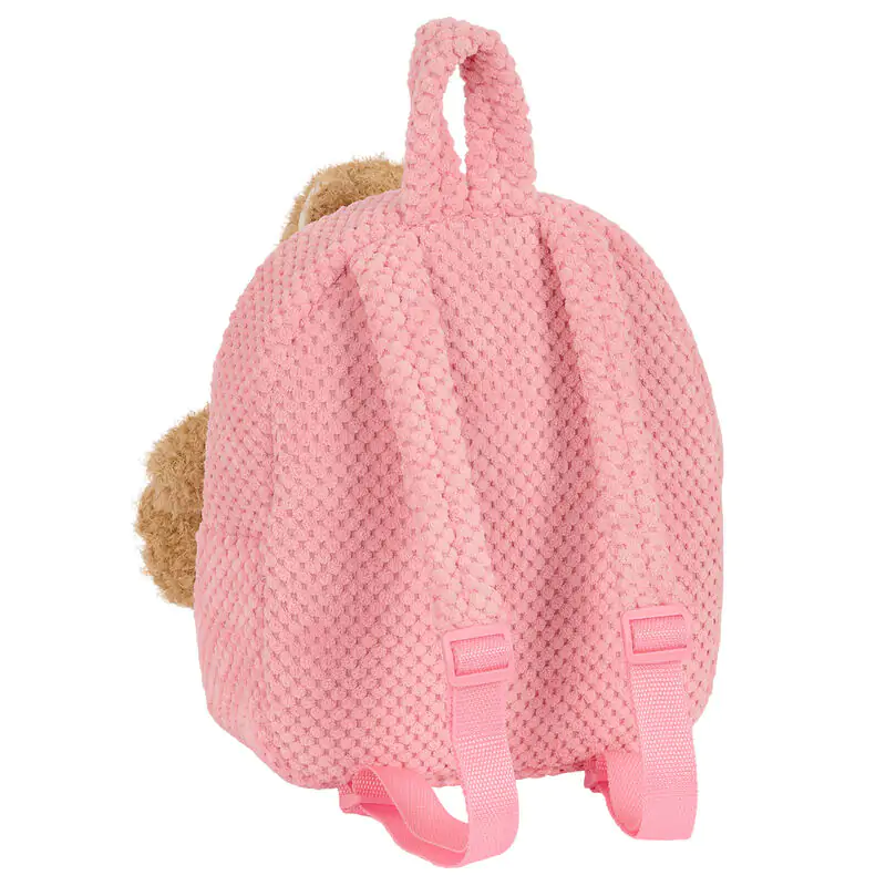 Pink backpack with Bear plush toy 27cm product photo