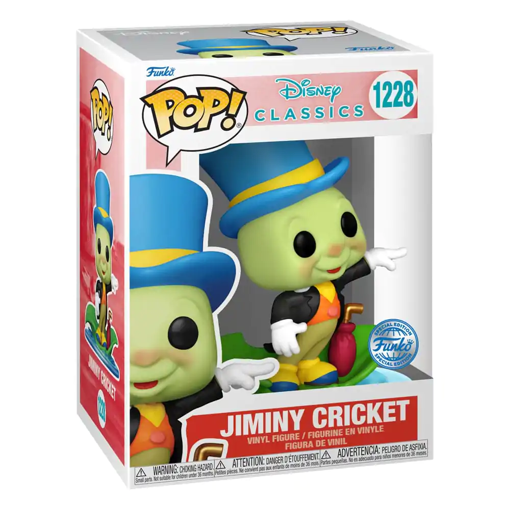 Pinocchio POP! Disney Vinyl Figure Jiminy on leaf 9 cm product photo
