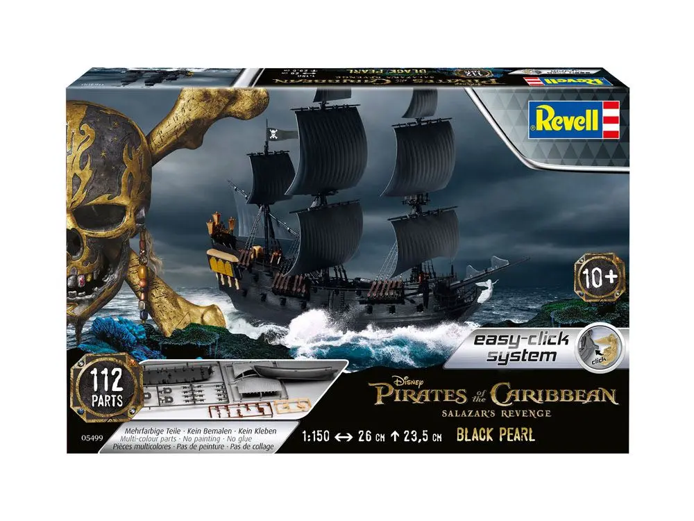 Pirates of the Caribbean Dead Men Tell No Tales Easy-Click Model Kit 1/150 Black Pearl 26 cm product photo