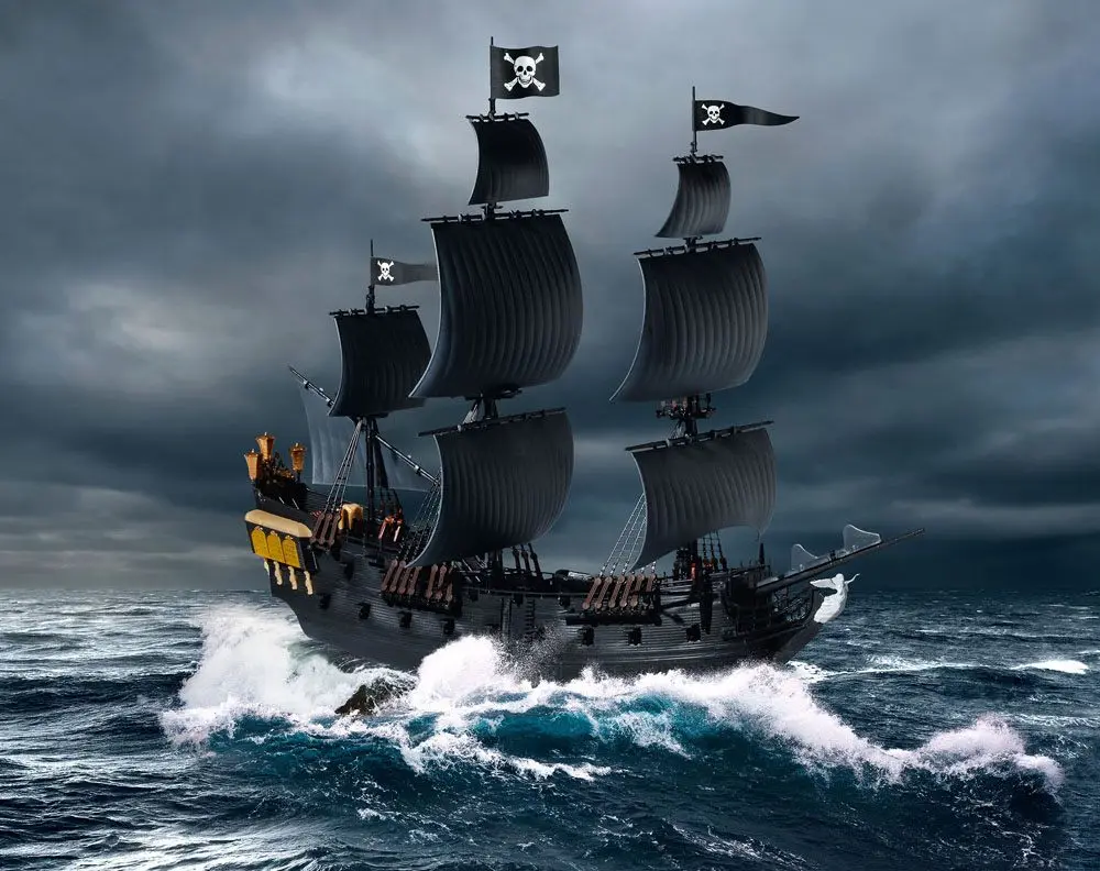 Pirates of the Caribbean Dead Men Tell No Tales Easy-Click Model Kit 1/150 Black Pearl 26 cm termékfotó