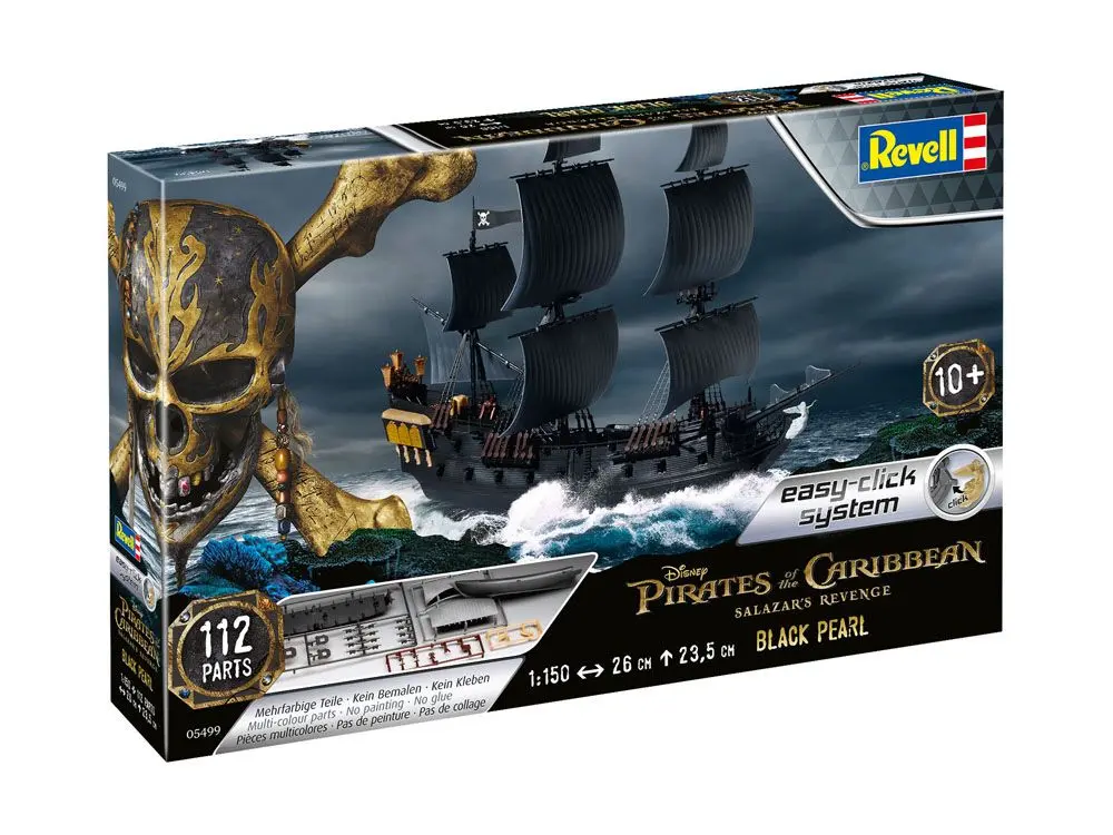 Pirates of the Caribbean Dead Men Tell No Tales Easy-Click Model Kit 1/150 Black Pearl 26 cm product photo