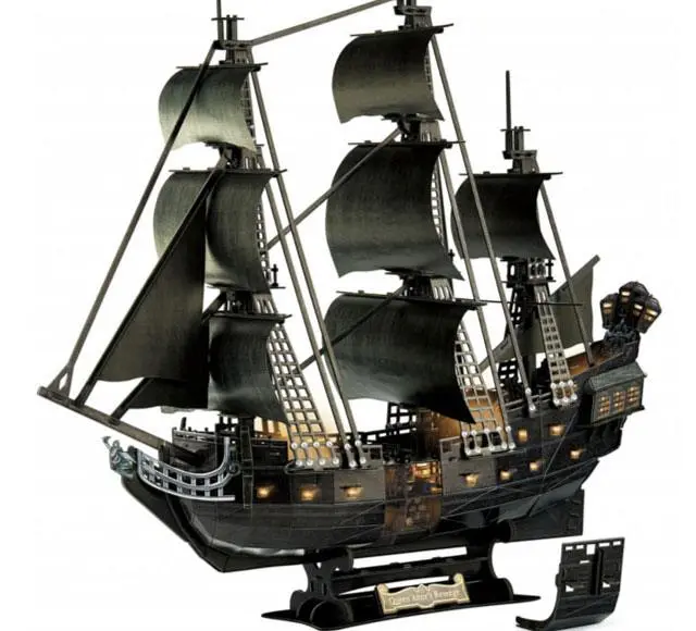 Pirates of the Caribbean: Dead Men Tell No Tales 3D Puzzle Black Pearl LED Edition product photo