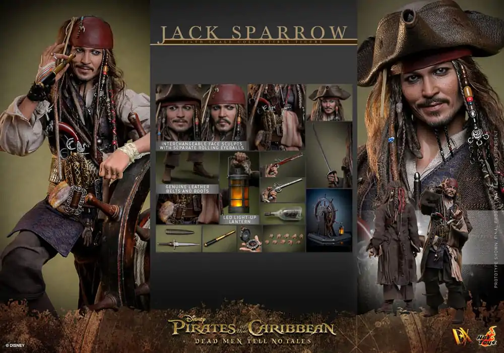Pirates of the Caribbean: Dead Men Tell No Tales DX Action Figure 1/6 Jack Sparrow 30 cm product photo