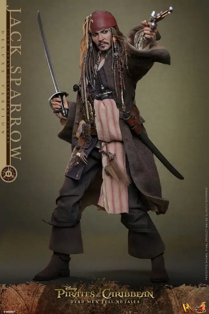 Pirates of the Caribbean: Dead Men Tell No Tales DX Action Figure 1/6 Jack Sparrow (Deluxe Version) 30 cm termékfotó