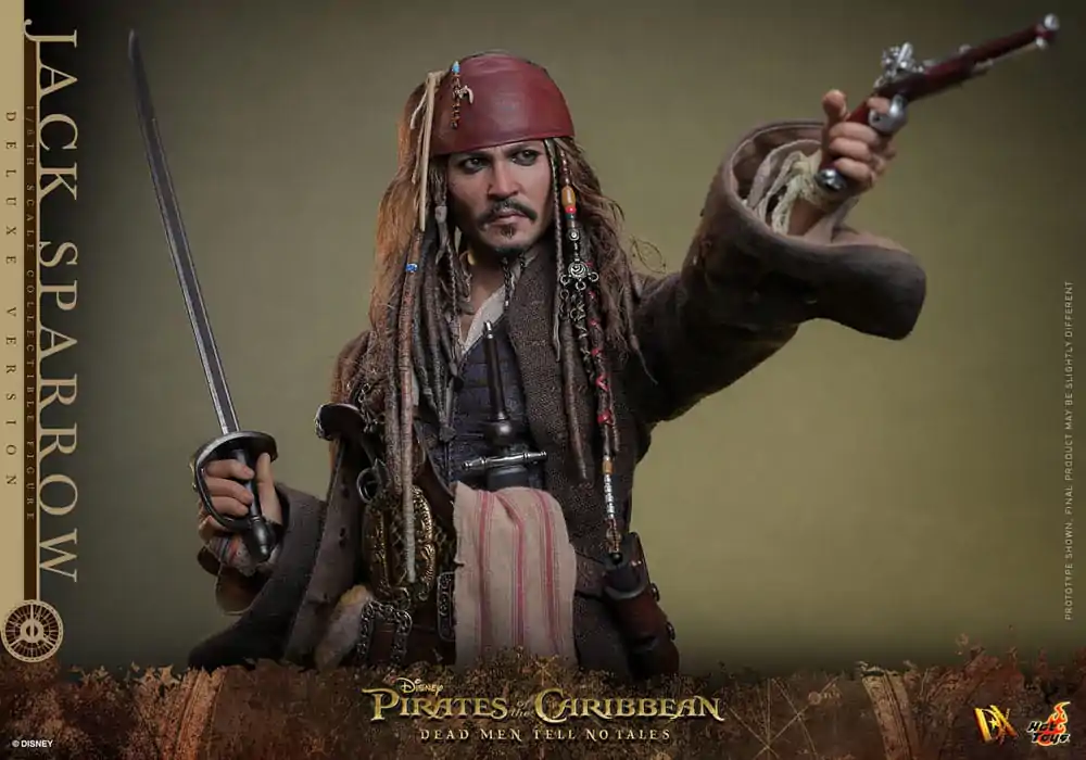 Pirates of the Caribbean: Dead Men Tell No Tales DX Action Figure 1/6 Jack Sparrow (Deluxe Version) 30 cm termékfotó