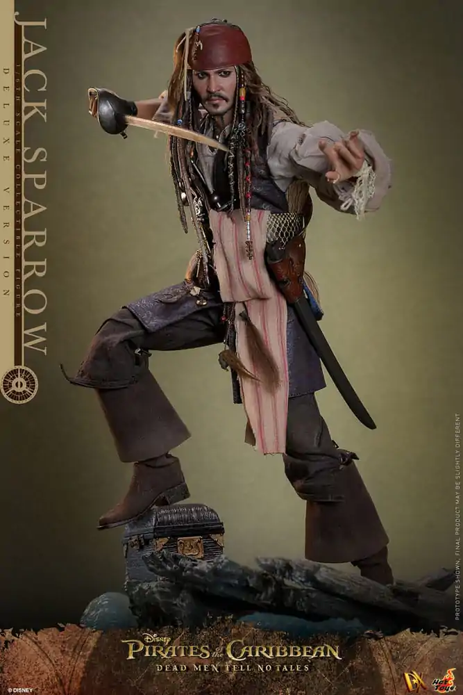 Pirates of the Caribbean: Dead Men Tell No Tales DX Action Figure 1/6 Jack Sparrow (Deluxe Version) 30 cm termékfotó