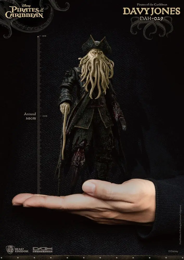 Pirates of the Caribbean Dynamic 8ction Heroes Action Figure 1/9 Davy Jones 20 cm termékfotó