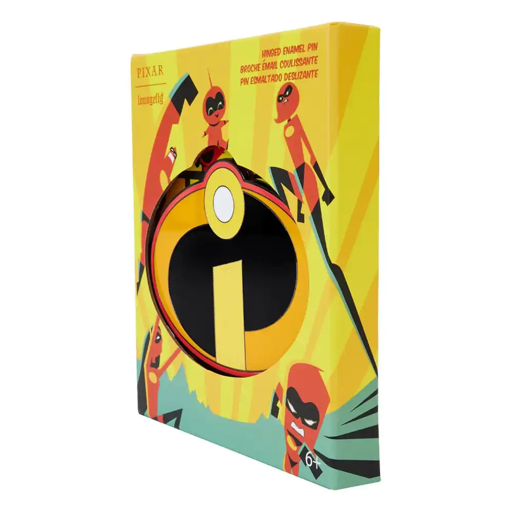 Pixar by Loungefly Sliding Enamel Pin The Incredibles 20th Anniversary Hinged Limited Edition 8 cm termékfotó