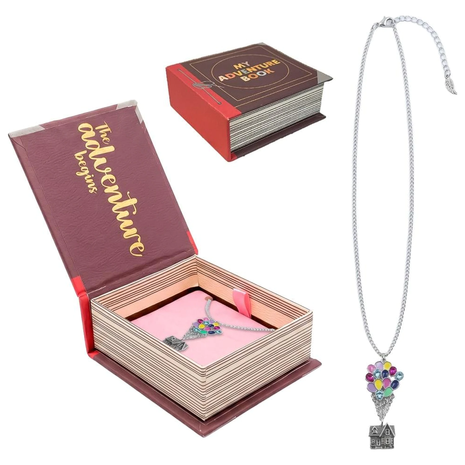Pixar Up necklace in showcase product photo