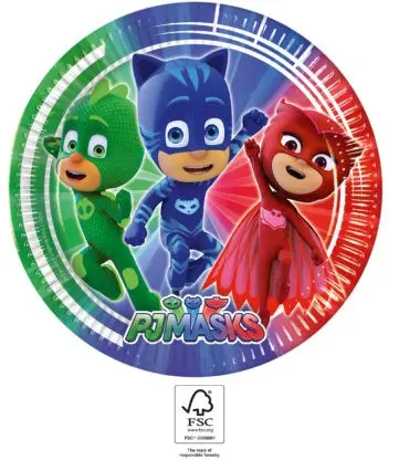PJ Masks Paper Plates 8 pcs 23 cm FSC product photo