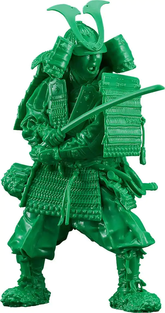 PLAMAX Plastic Model Kit 1/12 Kamakura Period Armored Warrior: Green Color Edition 13 cm product photo