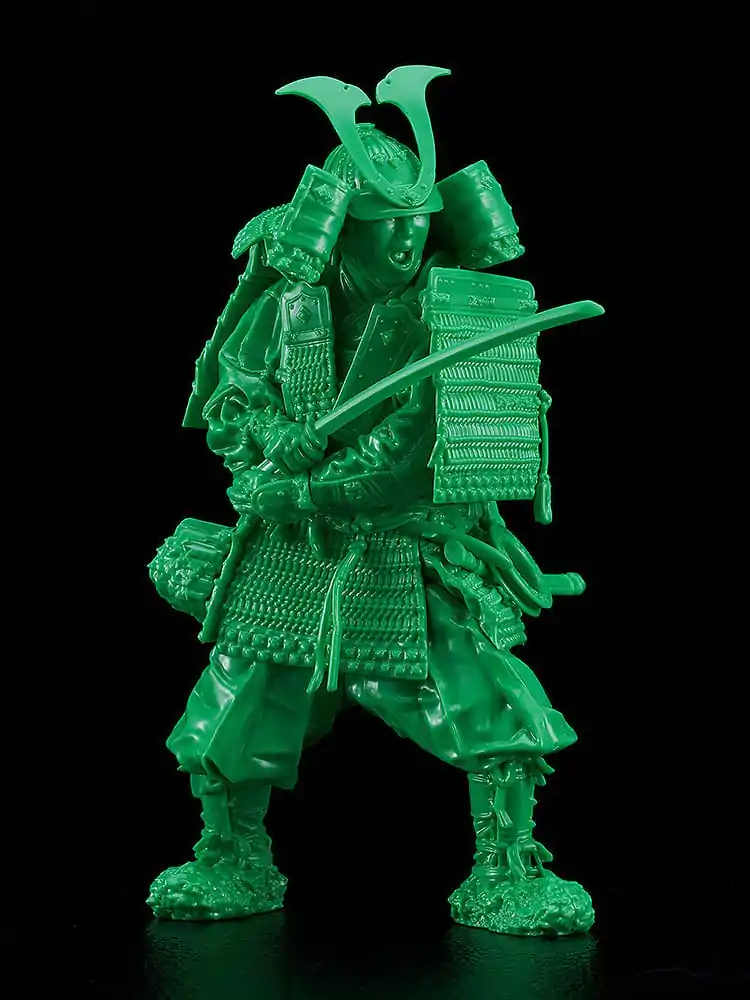 PLAMAX Plastic Model Kit 1/12 Kamakura Period Armored Warrior: Green Color Edition 13 cm product photo