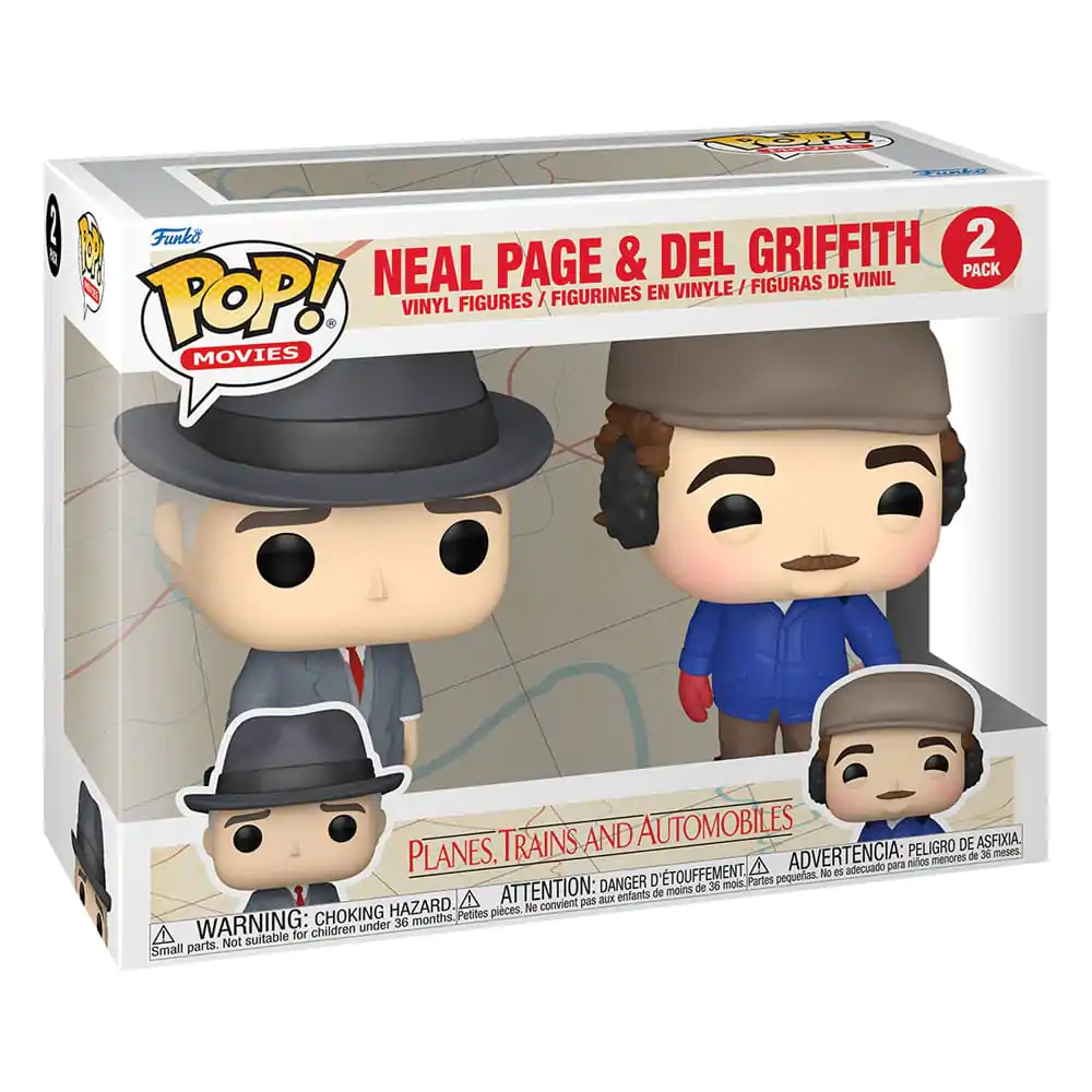 Planes, Trains and Automobiles Funko POP! Movies Vinyl Figures 2-Pack Neal Page & Del Griffith 9 cm termékfotó