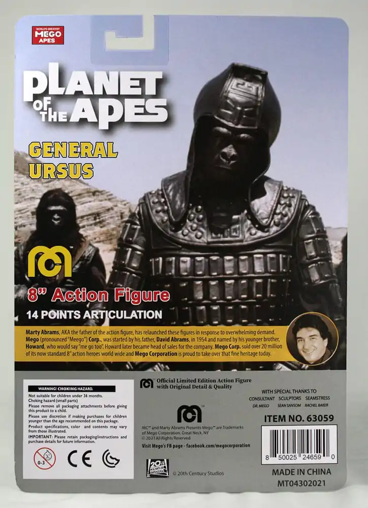 Planet of the Apes Action Figure General Ursus 20 cm termékfotó