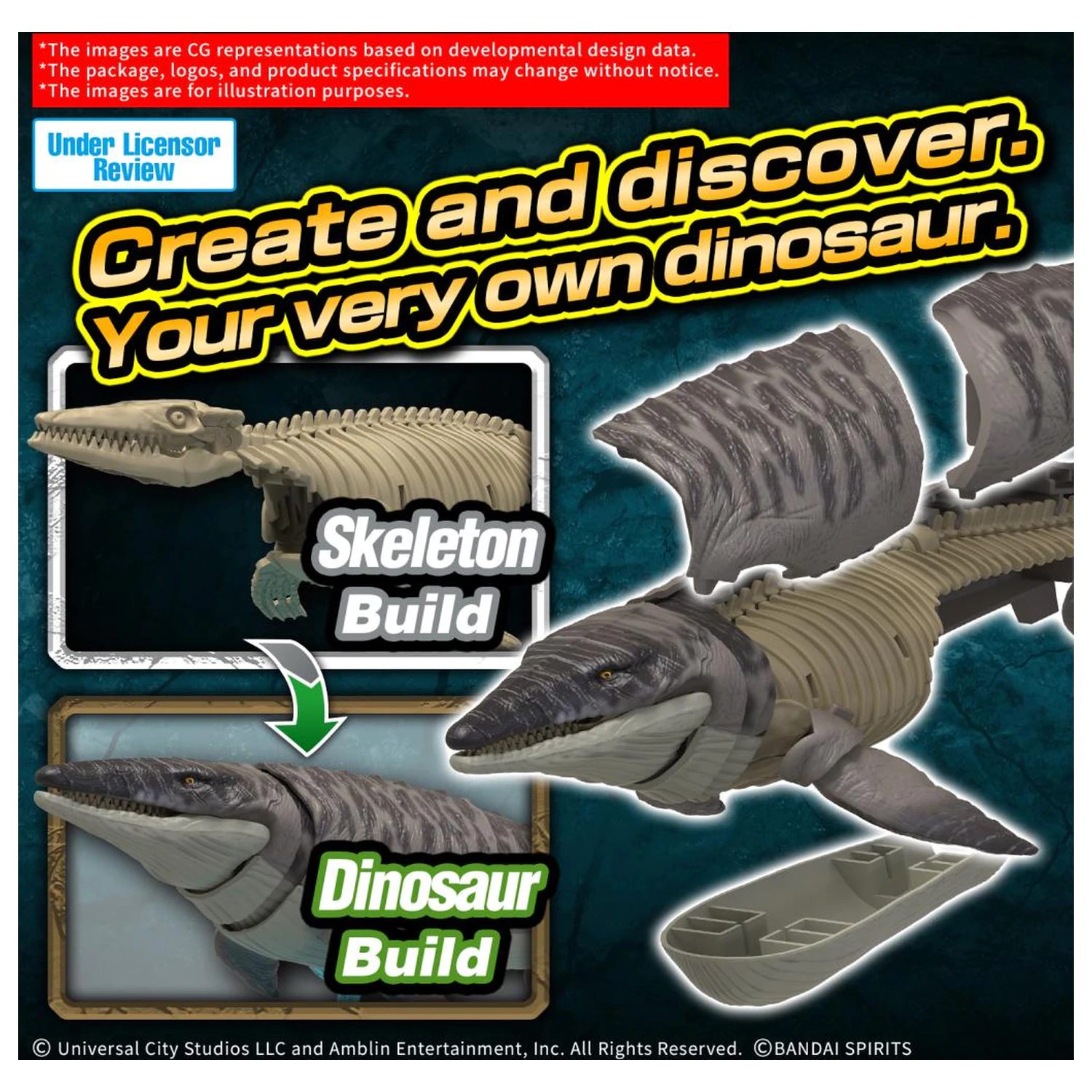 Plannosaurus Jurassic World Mosasaurus Model Kit product photo