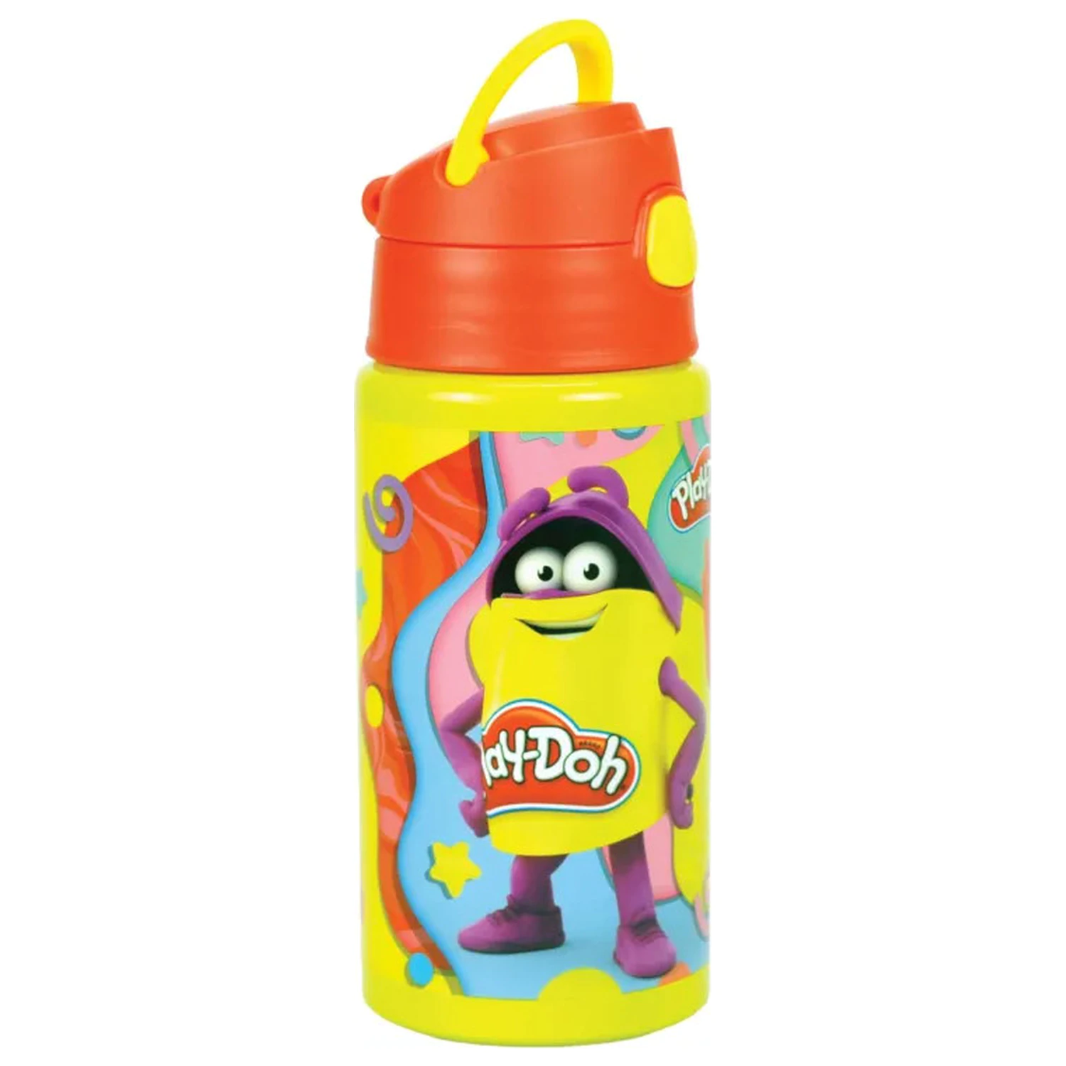 Play-Doh Happy aluminum straw bottle with hanger 500 ml product photo