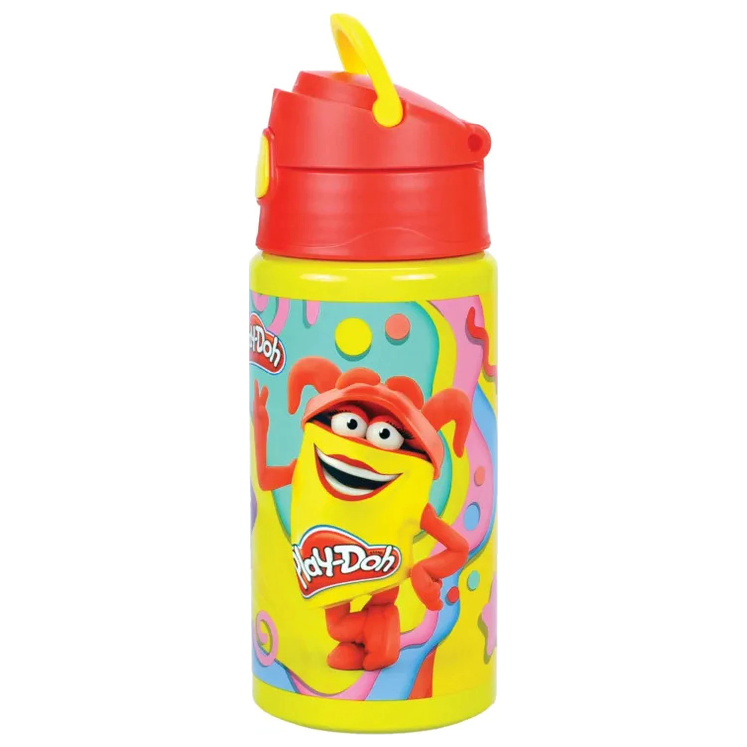 Play-Doh Happy aluminum straw bottle with hanger 500 ml product photo