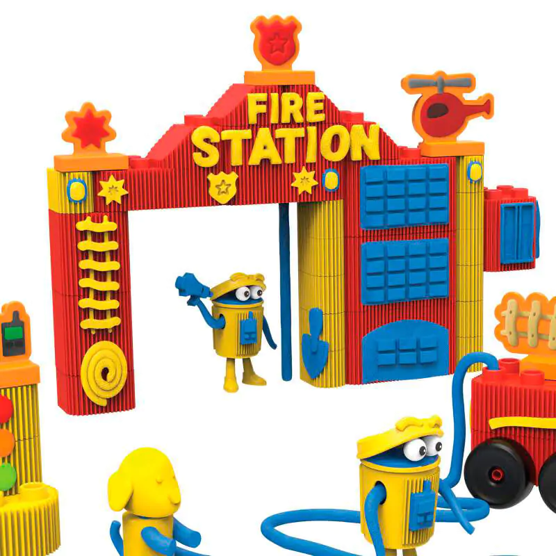 Play-Doh Fire Station Block set playset product photo