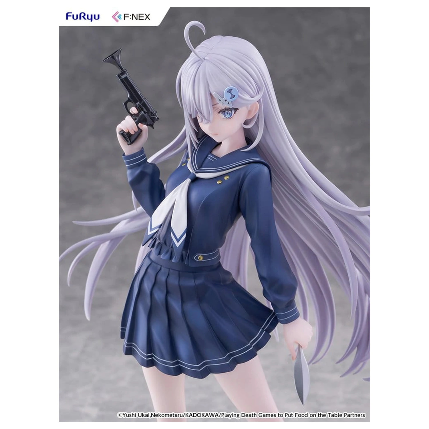 Playing Death Games to Put Food on the Table PVC Figure 1/7 Yuki School Uniform Ver. 24 cm product photo